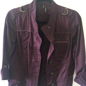 Plum Purple Cargo Jacket